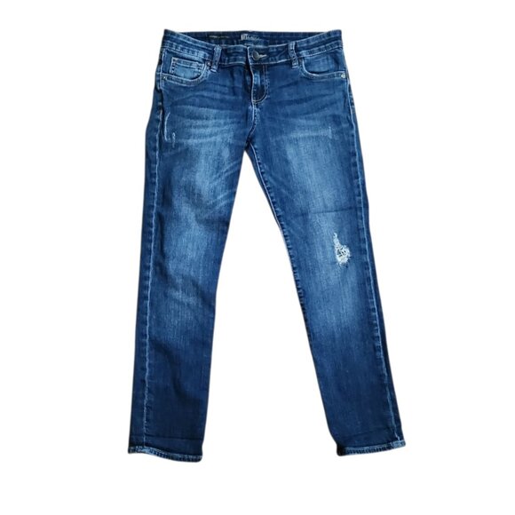 Kut From The Kloth Jeans Womens Size 4P 4 Petite Catherine Boyfriend Blue Denim - Picture 1 of 7